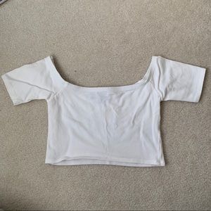 White Crop Top
